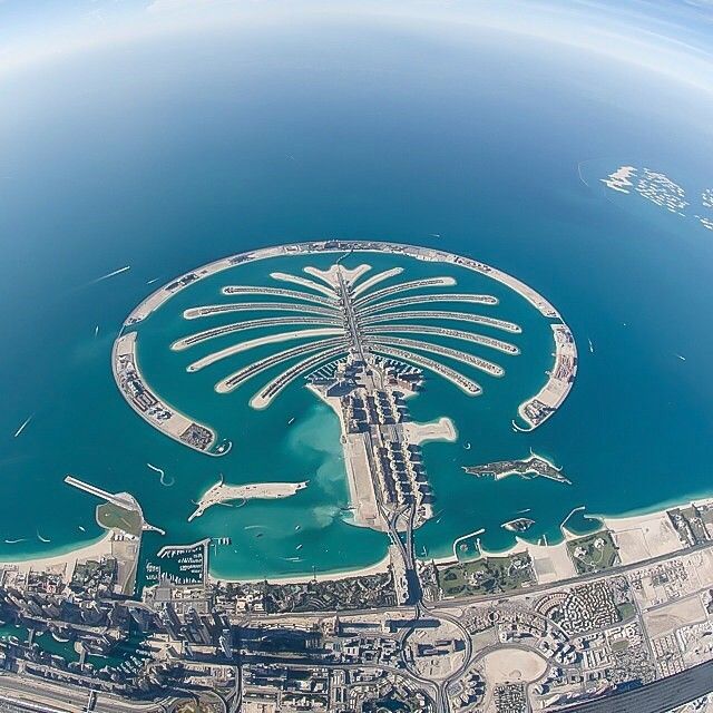 Palm Jumeirah arial view